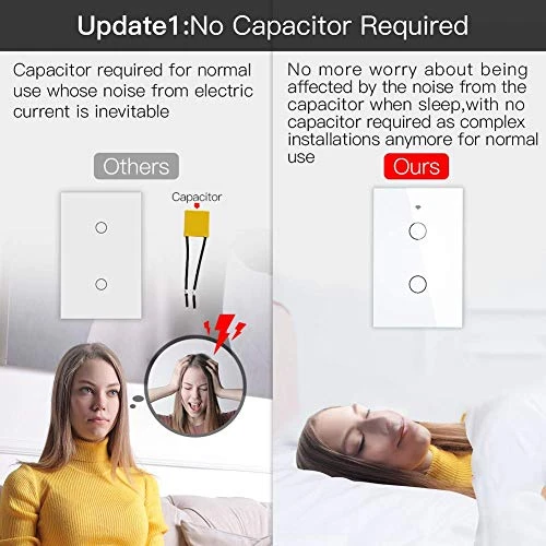 ZigBee Smart Touch Wall Light Switch — Smart Switch, MOES