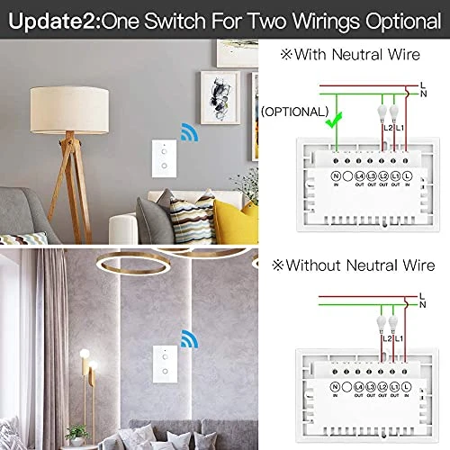 ZigBee Smart Touch Wall Light Switch — Smart Switch, MOES