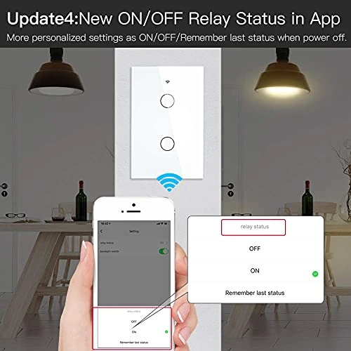 ZigBee Smart Touch Wall Light Switch — Smart Switch, MOES
