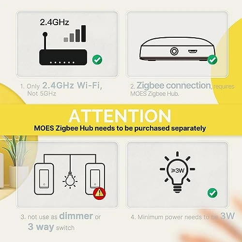 2nd Generation Zigbee Smart Switch — Smart Switch, MOES