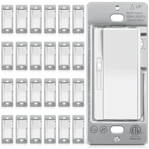 3 Pack Slide Dimmer Light Switch — Smart Switch, BESTTEN