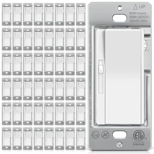 3 Pack Slide Dimmer Light Switch — Smart Switch, BESTTEN