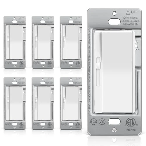 3 Pack Slide Dimmer Light Switch — Smart Switch, BESTTEN