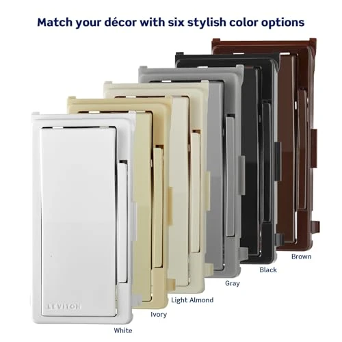 Decora Digital Dimmer Switch Color Change Faceplate with Locator Light — Smart Switch, Leviton