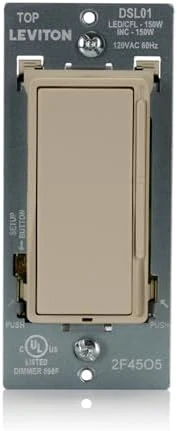 Decora Slide LED Advanced Dimmer Switch for 150W Dimmable LED, Halogen and Incandescent Bulbs and Fixtures — Smart Switch, Leviton