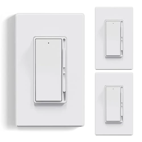 Digital Dimmer Light Switch for 300W Dimmable LED/CFL and 600W Incandescent/Halogen, Single Pole/3-Way LED Slide Dimmer,... — Smart Switch, ELEGRP