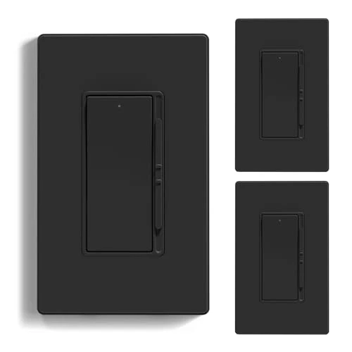 Digital Dimmer Light Switch for 300W Dimmable LED/CFL and 600W Incandescent/Halogen, Single Pole/3-Way LED Slide Dimmer,... — Smart Switch, ELEGRP