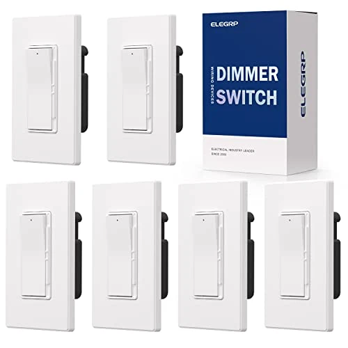Digital Dimmer Light Switch for 300W Dimmable LED/CFL and 600W Incandescent/Halogen, Single Pole/3-Way LED Slide Dimmer,... — Smart Switch, ELEGRP