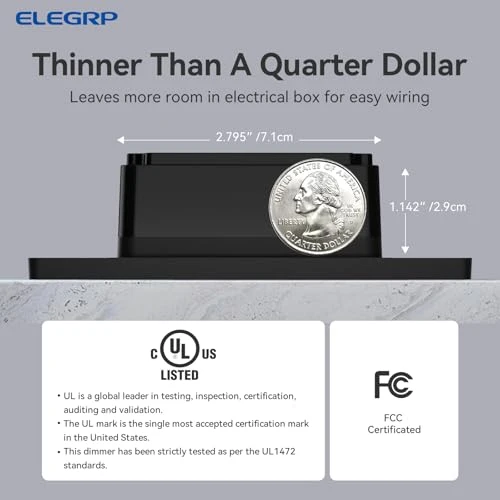 Dimmer Switch for LED Lights — Smart Switch, ELEGRP