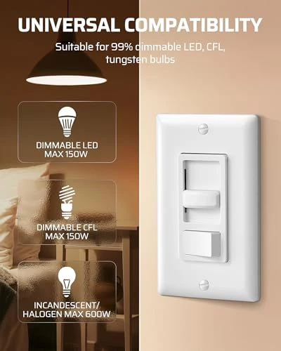 Dimmer Switch for LED Lights — Smart Switch, DEWENWILS