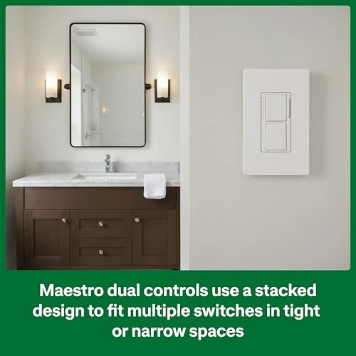 LED+ Dual Dimmer and Switch — Smart Switch, Lutron