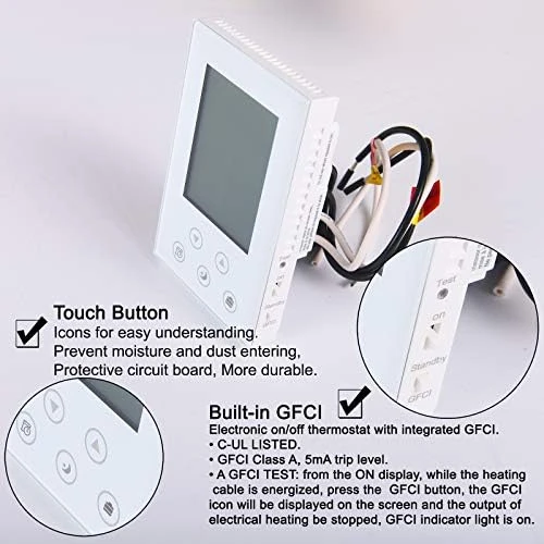 Programmable Thermostat for Radiant Underfloor Heating — Smart Thermostat, BOWSEN
