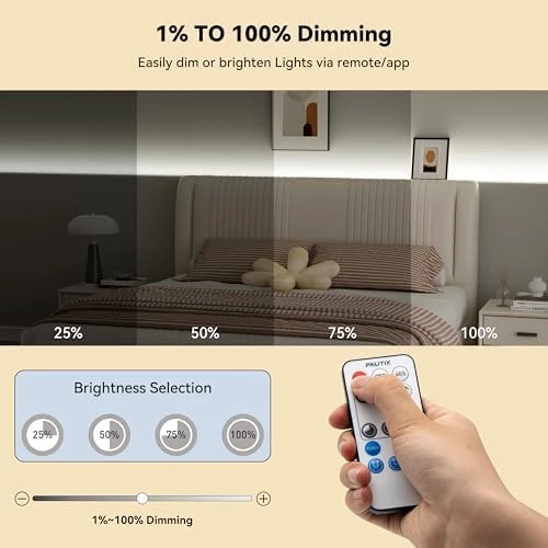 RF WiFi Smart Remote Dimmer for Single Color LED Strip Lights — LED Strip Lights, PAUTIX