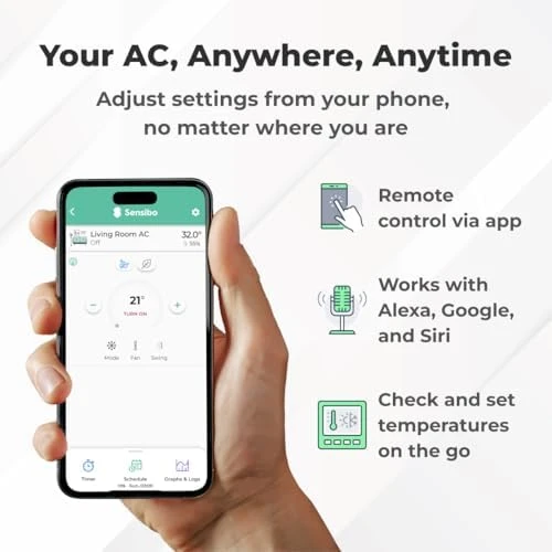 Sky Smart Wireless Air Conditioner Controller — Smart Thermostat, Sensibo