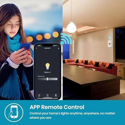 Smart Dimmer Switch 2-Gang Digital Display — Smart Switch, Milfra