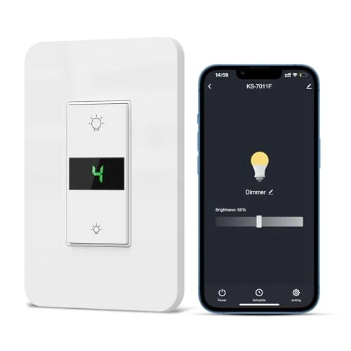 Smart Dimmer Switch 2-Gang Digital Display — Smart Switch, Milfra