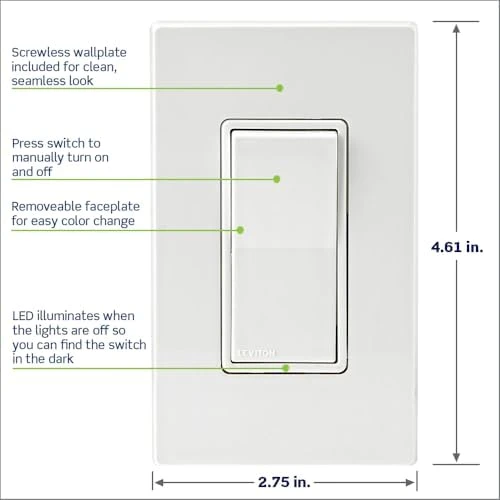 Smart Switch Z-Wave 800 Series — Smart Switch, Leviton