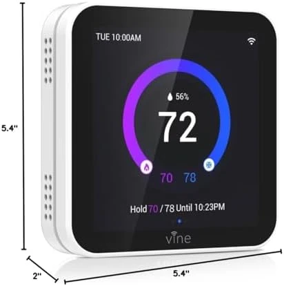 Smart Thermostat Larger Color Screen — Smart Thermostat, vine