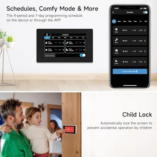 Smart Thermostat with C-Wire Adapter — Smart Thermostat, EdgeAnt