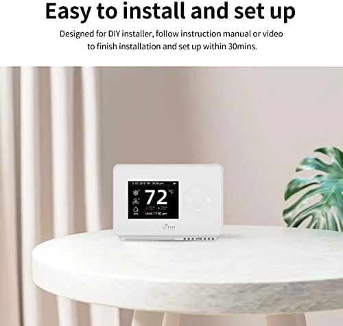Smart Wi-Fi 7 Day Programmable Thermostat — Smart Thermostat, vine