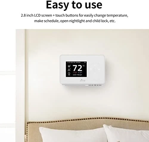 Smart Wi-Fi 7 Day Programmable Thermostat — Smart Thermostat, vine
