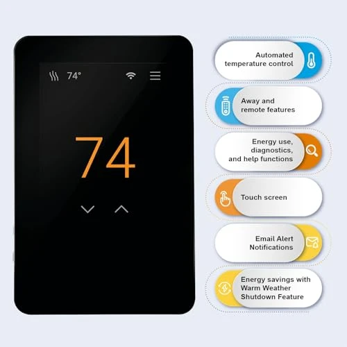 Smart Wi-Fi Thermostat for Electric Floor Heating Systems — Smart Thermostat, SunTouch