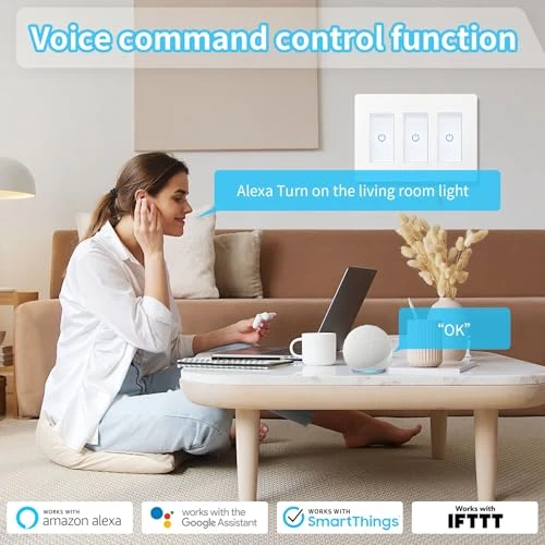 Touch Smart Switch 3 Gang — Smart Switch, Milfra