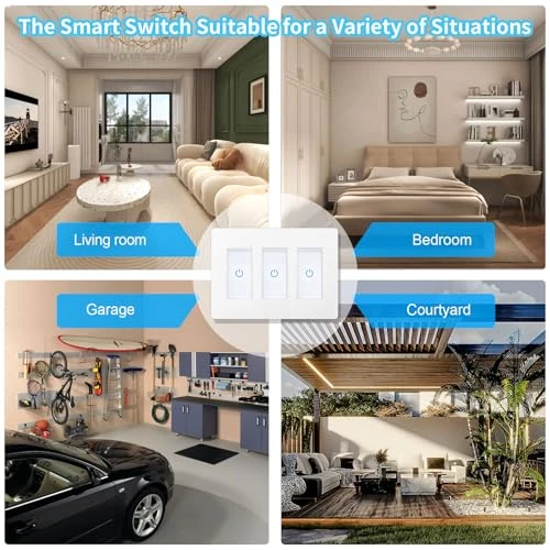 Touch Smart Switch 3 Gang — Smart Switch, Milfra