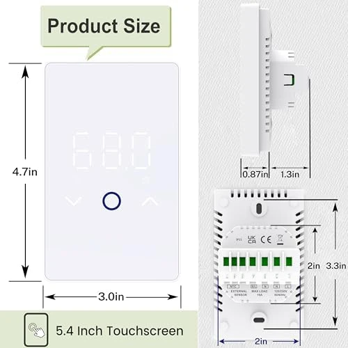 WiFi Smart Thermostat for Electric Floor Warming System — Smart Thermostat, MAXKOSKO