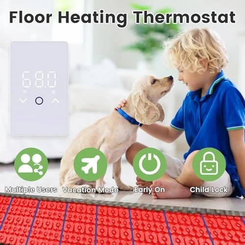 WiFi Smart Thermostat for Electric Floor Warming System — Smart Thermostat, MAXKOSKO