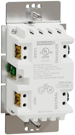 Z-Wave Plus 3-Way Rocker Smart Light Dimmer — Smart Switch, Square D
