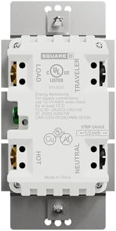 Z-Wave Plus 3-Way Rocker Smart Light Dimmer — Smart Switch, Square D