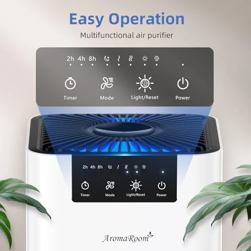 Air Purifiers for Bedroom with 3-in-1 HEPA Filter — Air Purifier, Aroma Room