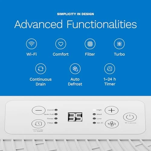 Dehumidifier 3,500 Sq Ft Wi-Fi — Dehumidifier, hOmeLabs