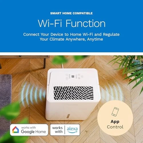 Dehumidifier 3,500 Sq Ft Wi-Fi — Dehumidifier, hOmeLabs