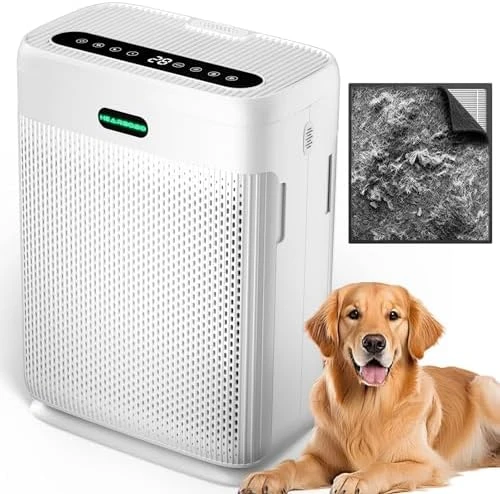 Large Room Air Purifier 3000 sq.ft with Washable Filters — Air Purifier, Visit the HEARBOBO Store