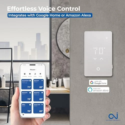 LED Smart Heated Floor Thermostat — Smart Thermostat, OJ Microline