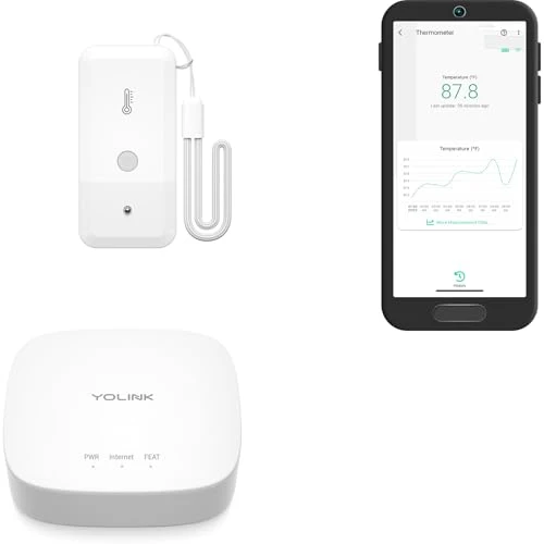 LoRa Wireless Fridge Temperature Sensor 3-Pack — Smart Thermometer, YoLink