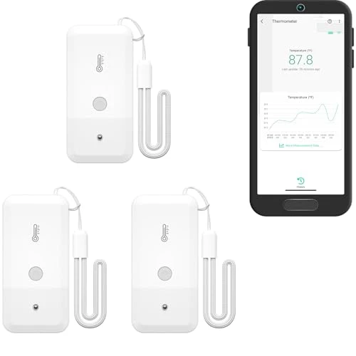 LoRa Wireless Fridge Temperature Sensor 3-Pack — Smart Thermometer, YoLink