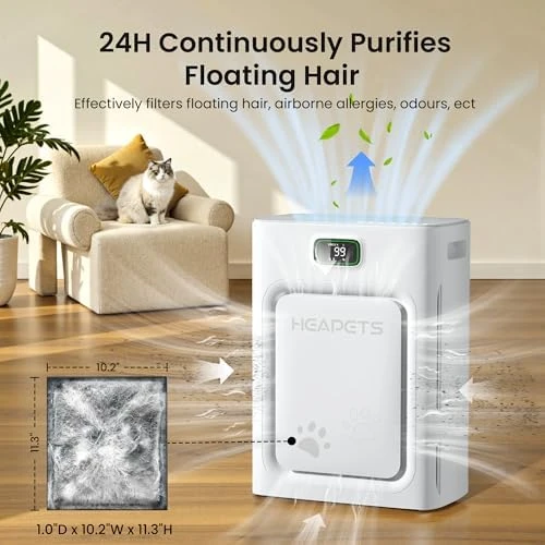 Pet Air Purifier for Home Large Room 2500 sq ft — Air Purifier, HEAPETS