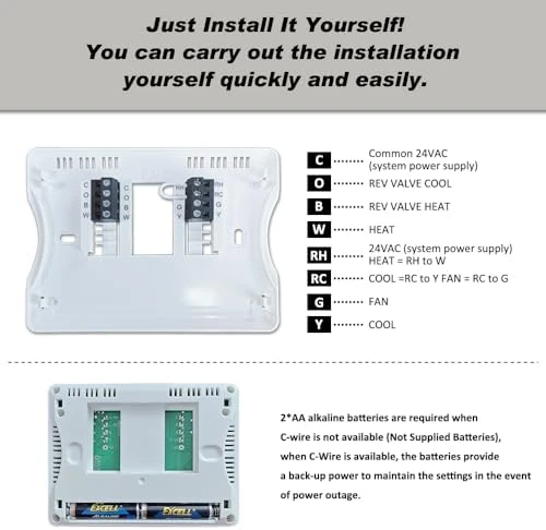 Programmable Auto Changeover Thermostat — Smart Thermostat, Coiiwsei