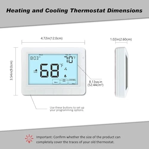 Programmable Auto Changeover Thermostat — Smart Thermostat, Coiiwsei