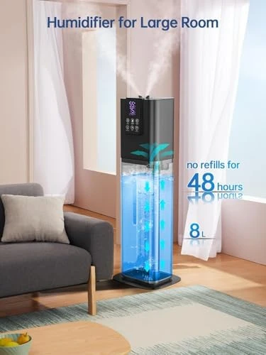 Smart Humidifier with App Control, 2.1Gal Capacity — Humidifier, Hiswelle