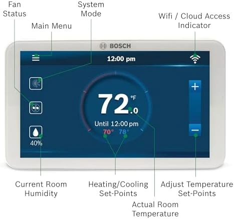 Smart Phone Wi-Fi Thermostat — Smart Thermostat, BOSCH