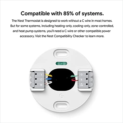 Smart Thermostat for Home - Programmable WiFi Thermostat - Sand (Renewed) — Smart Thermostat, Google Nest