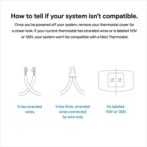 Smart Thermostat for Home - Programmable WiFi Thermostat - Sand (Renewed) — Smart Thermostat, Google Nest