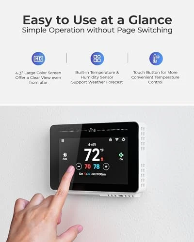 Smart Thermostat with Nightlight — Smart Thermostat, vine
