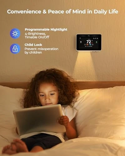 Smart Thermostat with Nightlight — Smart Thermostat, vine