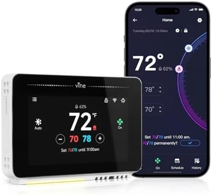 Smart Thermostat with Nightlight — Smart Thermostat, vine