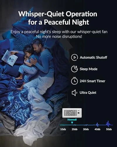 Super Quiet Register Booster Fan — Smart Fan, Howeall